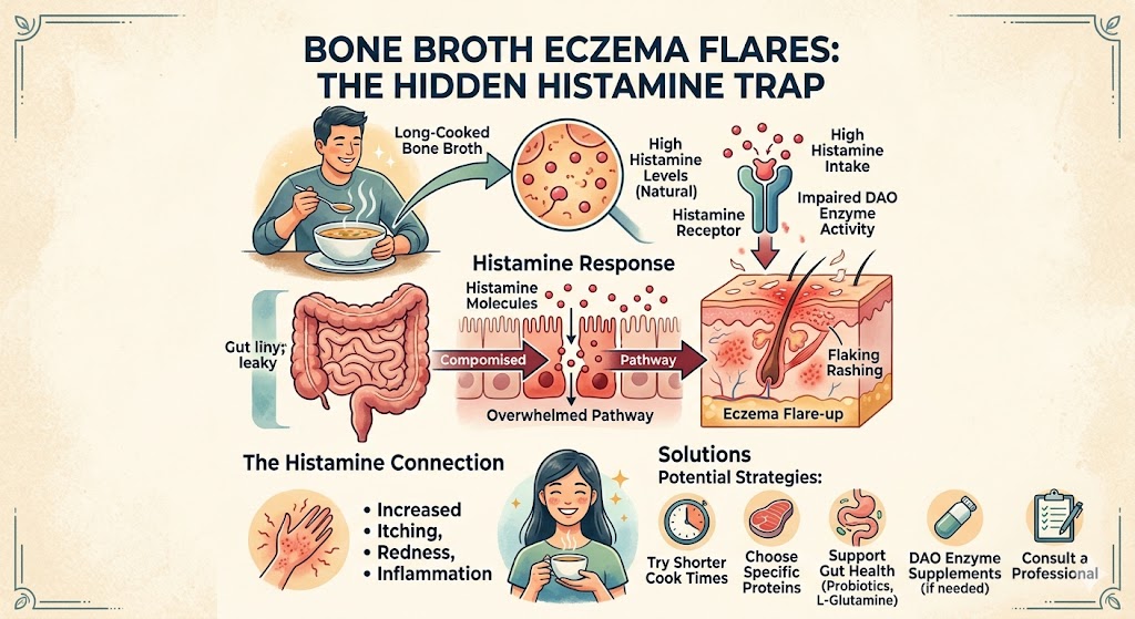 Bone Broth Eczema Flares: The Hidden Histamine Trap
