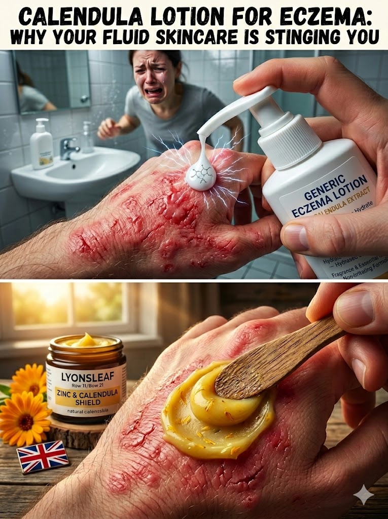 Calendula Lotion for Eczema: Why Your Fluid Skincare Is Stinging You
